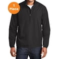 thumbnail image 1 of Port Authority J343 Zephyr 1/2-Zip Pullover, Black, 4XL, Mens Hoodies and Sweatshirts, 1 of 1