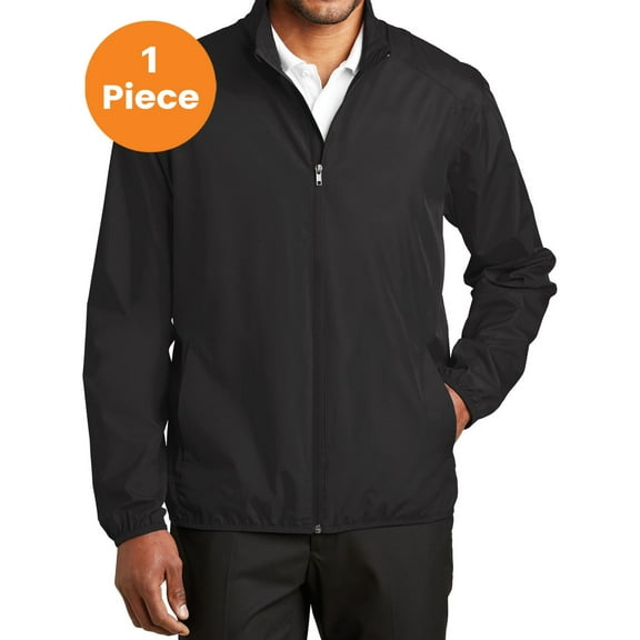 Port Authority J344 Zephyr Full-Zip Jacket, Black, 2XL, Mens Coats and Jackets