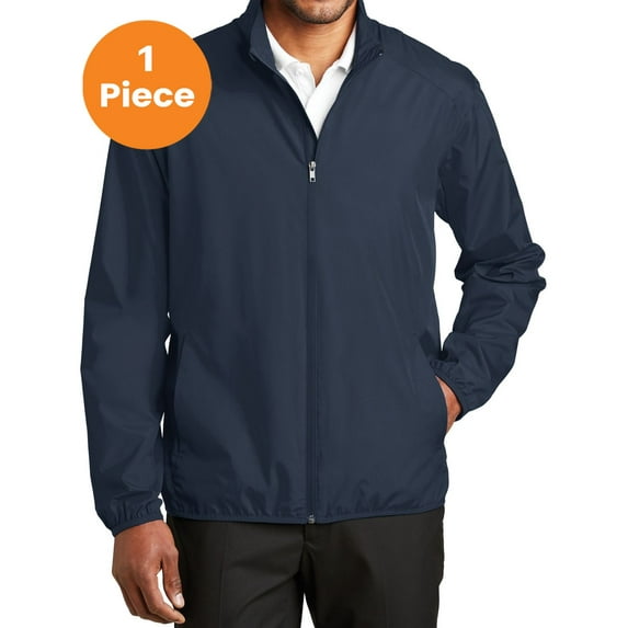 Port Authority J344 Zephyr Full-Zip Jacket, Dress Blue Navy, S, Mens Coats and Jackets