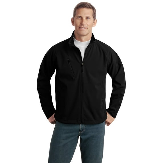 Port Authority J705 Textured Soft Shell Jacket, Mens Fleece Jackets