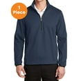 thumbnail image 1 of Port Authority J716 Active 1/2-Zip Soft Shell Jacket, Dress Blue Navy, S, Mens Coats and Jackets, 1 of 1