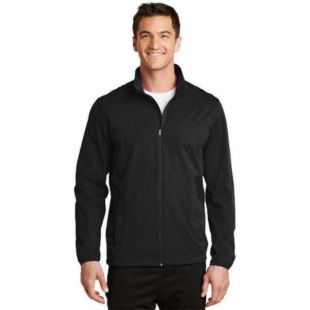 Port Authority J717 Mens Active Soft Shell Jacket&#44; Deep Black - Medium