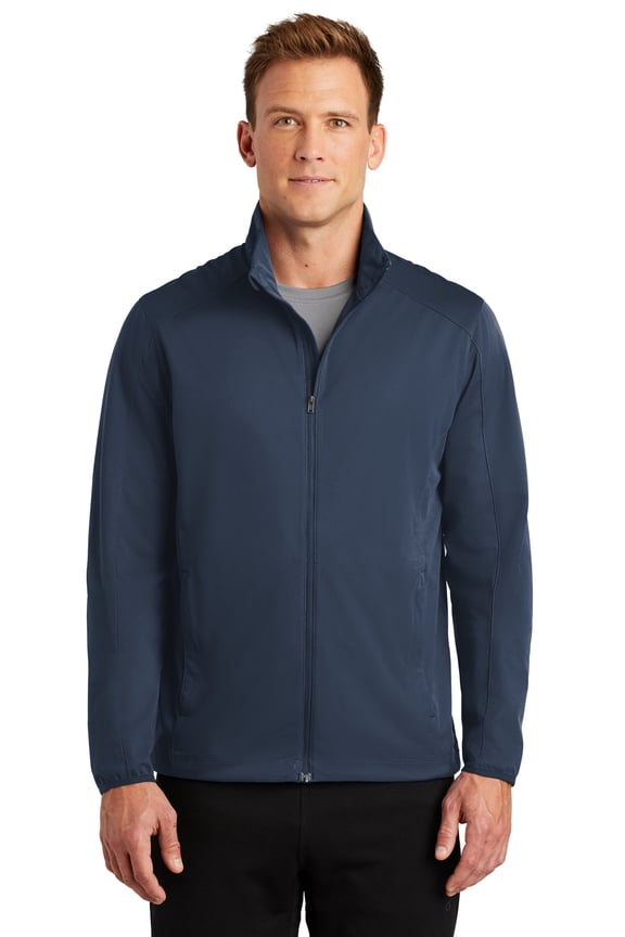 J717 Mens Active Soft Shell Jacket, Dress Blue Navy - 4XL