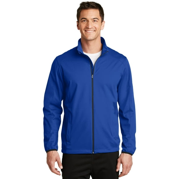 Port Authority J717 Mens Active Soft Shell Jacket, True Royal - 2XL