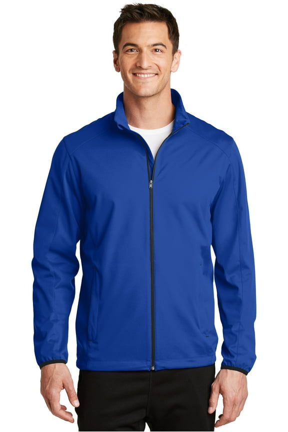 J717 Mens Active Soft Shell Jacket, True Royal - Small