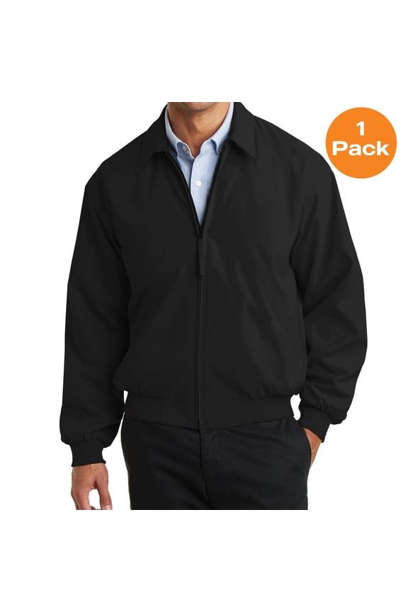J730 Casual Microfiber Jacket, Black/Solid Pewter Lining, XS, Mens Coats and Jackets