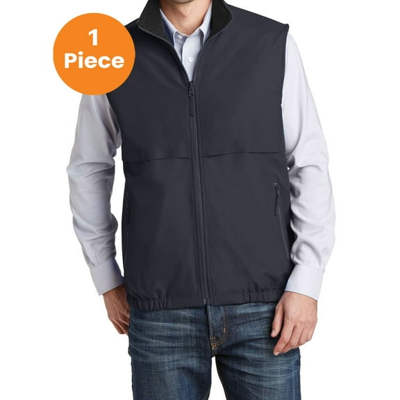Port Authority J7490 Reversible Charger Vest&nbsp;, Battleship Grey, L, Mens Coats and Jackets