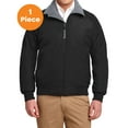 thumbnail image 1 of Port Authority J754 Men’s Nylon Polyester Challenger Jacket, True Black/ Grey Heather, 2XL, Mens Fleece Jackets, 1 of 1