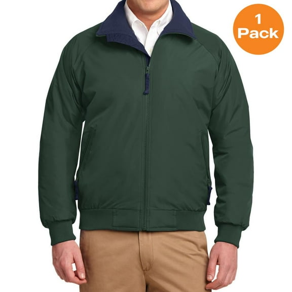 Port Authority J754 Men’s Nylon Polyester Challenger Jacket, True Hunter/True Navy, 2XL, Mens Winter Coats