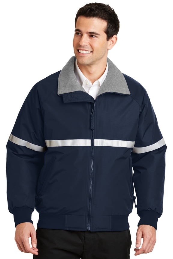 J754R Challenger Jacket with Reflective Taping, Mens Fleece Jackets