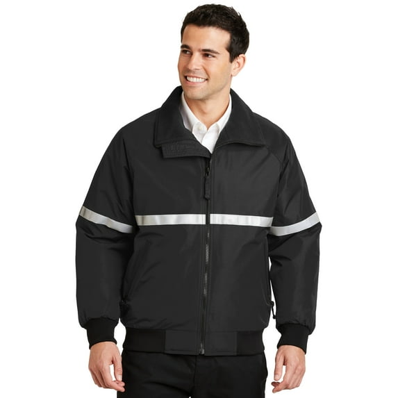 Port Authority J754R Challenger Jacket with Reflective Taping, Mens Fleece Jackets