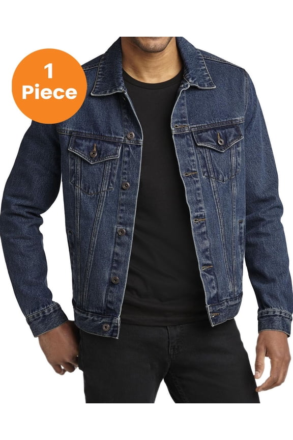 J7620 Denim Jacket, Denim Blue, 4XL, Big and Tall Coats and Jackets