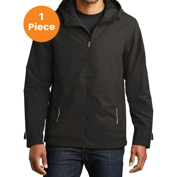 Port Authority J7710 Northwest Slicker, Black, XL, Rain Jackets