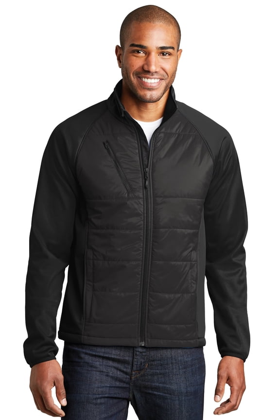 J787 Hybrid Soft Shell Jacket, Mens Fleece Jackets