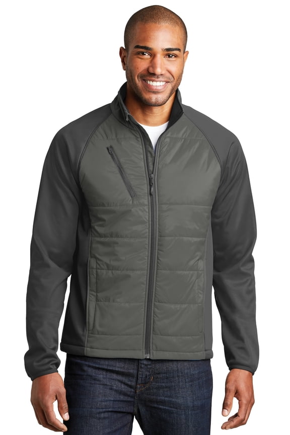 J787 Hybrid Soft Shell Jacket, Mens Fleece Jackets
