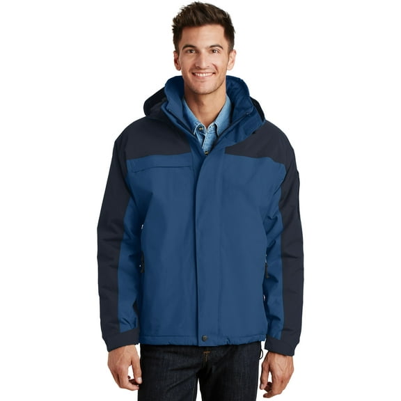 Port Authority J792 Mens Port Authority Nootka Jacket, Regatta Blue & Navy - Large