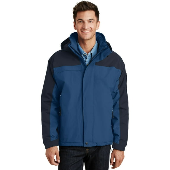 Port Authority J792 Mens Port Authority Nootka Jacket, Regatta Blue & Navy - Large