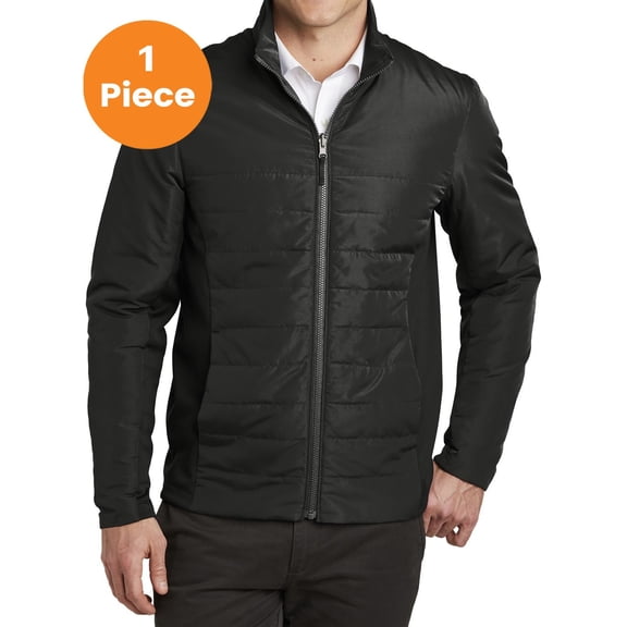 Port Authority J902 Collective Insulated Jacket, Deep Black, 2XL, Mens Puffer Jackets