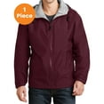 thumbnail image 1 of Port Authority JP56 Team Jacket, Maroon/Light Oxford, L, Mens Coats and Jackets, 1 of 1