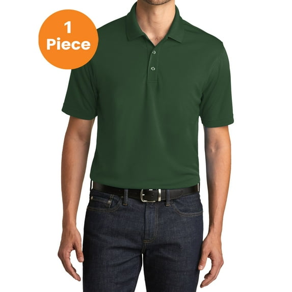 Port Authority K110 Dry Zone UV Micro-Mesh Polo , Deep Forest Green, 5XL, Mens Polo Shirts
