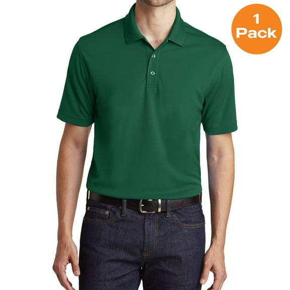 Port Authority K110 Dry Zone UV Micro-Mesh Polo , Deep Forest Green, 6XL, Mens Polo Shirts