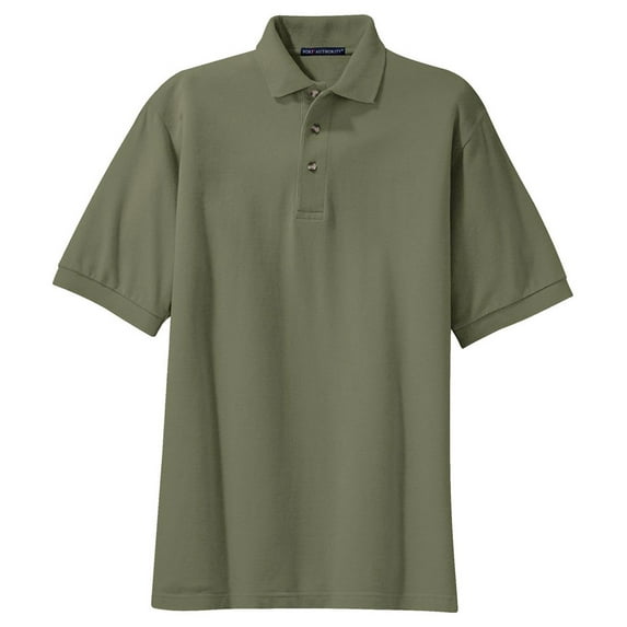 Port Authority K420 Men's Sort Sleeve Polo Shirt - Faded Olive - 6X-Large