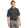 thumbnail image 1 of Port Authority K455 Mens Rapid Dry Polo T-Shirt, Charcoal - 5XL, 1 of 2