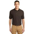 thumbnail image 1 of Port Authority K500 Mens Silk Touch Polo T-Shirt, Coffee Bean - Extra Small, 1 of 2