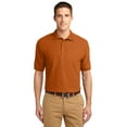 thumbnail image 1 of Port Authority K500 Mens Silk Touch Polo T-Shirt, Texas Orange - 4XL, 1 of 2