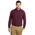 thumbnail image 1 of Port Authority K500LS Long Sleeve Silk Touch Polo, Mens Polo Shirts, 1 of 1