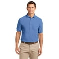 thumbnail image 1 of Port Authority K500P Mens Silk Touch Polo with Pocket&#44; Ultramarine Blue - 2XL, 1 of 2