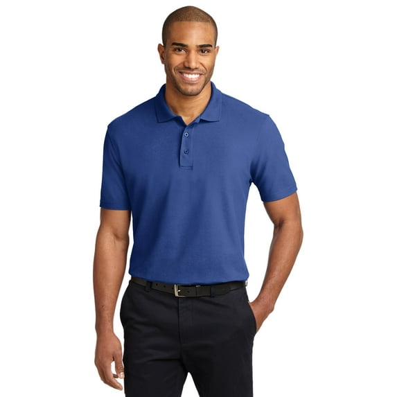 Port Authority K510 Mens Port Authority Stain-Resistant Polo T-Shirt, Royal - 4XL