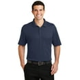 thumbnail image 1 of Port Authority K5200 Mens Silk Touch Interlock Performance Polo T-Shirt, Navy - Extra Small, 1 of 6