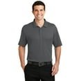 thumbnail image 1 of Port Authority K5200 Mens Silk Touch Interlock Performance Polo T-Shirt, Sterling Grey - 4XL, 1 of 6