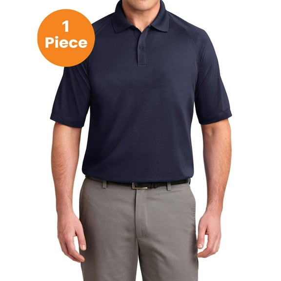 Port Authority K525 Dry Zone Ottoman Polo, Navy, XL, Mens Polo Shirts