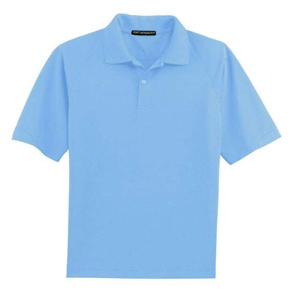 Port Authority K525 Mens Dry Zone Ottoman Polo T-Shirt, Blue Lake - Large
