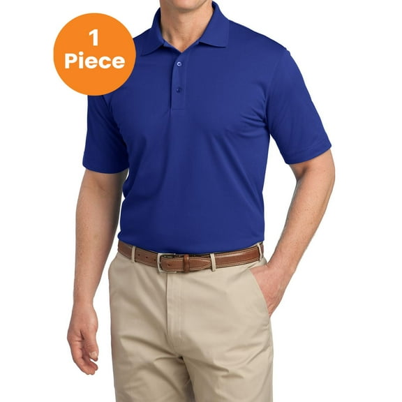 Port Authority K527 Tech Pique Polo, Bright Royal, XL, Mens Polo Shirts