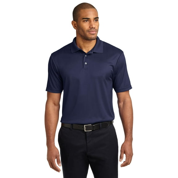 Port Authority K528 Performance Fine Jacquard Polo, Grey Smoke, 4XL, Mens Polo Shirts