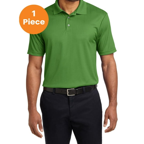 Port Authority K528 Performance Fine Jacquard Polo, Vine Green, 2XL, Mens Polo Shirts