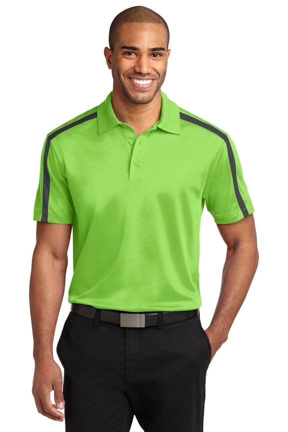 K547 Silk Touch Performance Colorblock Stripe Polo