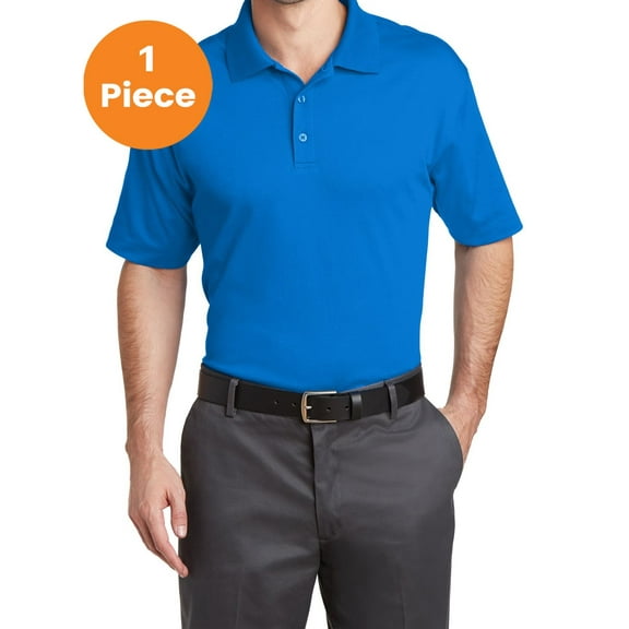 Port Authority K573 Rapid Dry Mesh Polo, Skydiver Blue, L, Mens Polo Shirts