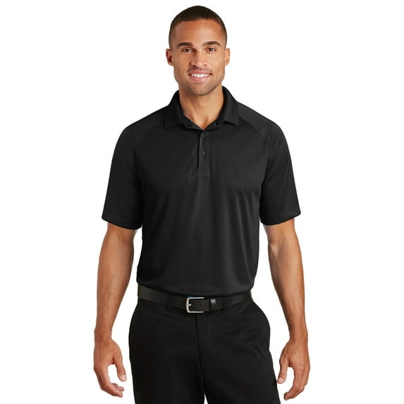 Port Authority K575 Crossover Raglan Polo, Black - Extra Small