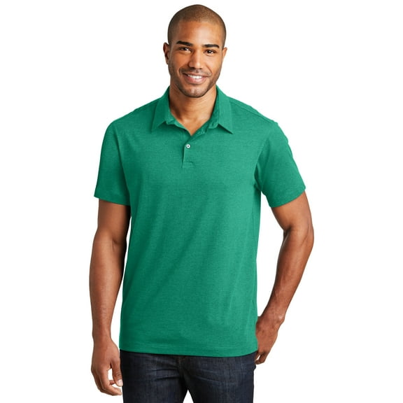 Port Authority K577 Mens Meridian Cotton Blend Polo T-Shirt, Verdant Green - Extra Small