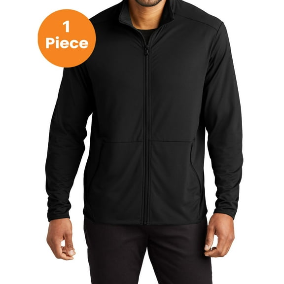Port Authority K595 Accord Stretch Fleece Full-Zip , Black, S, Sweatshirts & Hoodies