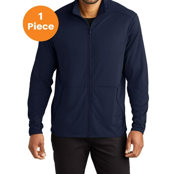 Port Authority K595 Accord Stretch Fleece Full-Zip , Navy, XL, Sweatshirts & Hoodies