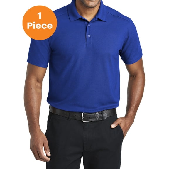 Port Authority K600 EZPerformance Pique Polo, True Royal, 4XL, Mens Polo Shirts
