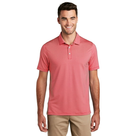 Port Authority K646 Gingham Polo , Rich Red/ White, 4XL