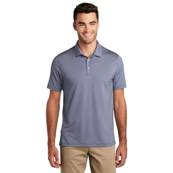 Port Authority K646 Gingham Polo , True Royal/ White, 4XL, Mens Polo Shirts