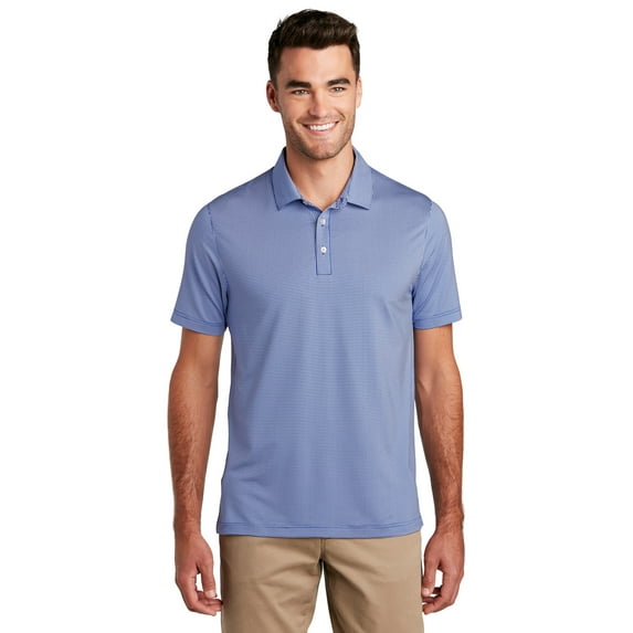 Port Authority K646 Gingham Polo , True Royal/ White, 4XL, Mens Polo Shirts