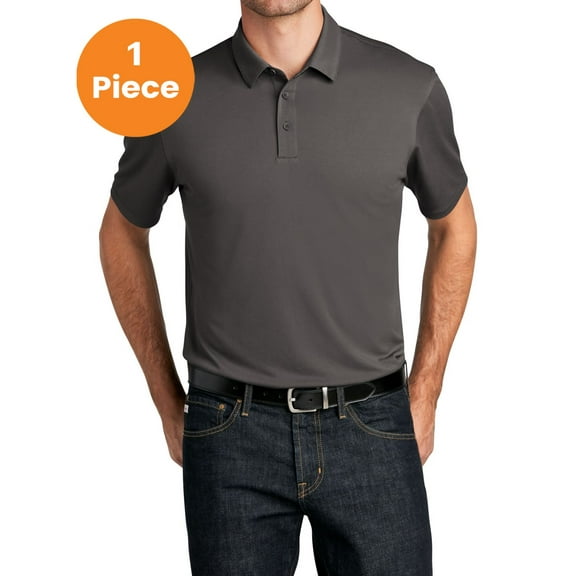 Port Authority K750 UV Choice Pique Polo, Sterling Grey, 4XL, Mens Polo Shirts